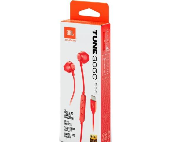 JBL Tune 305C USB (Red) slušalice - slika 8