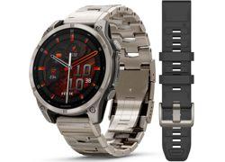 Garmin Fenix 8 47mm Sapphire Titanium Khaki smartwatch