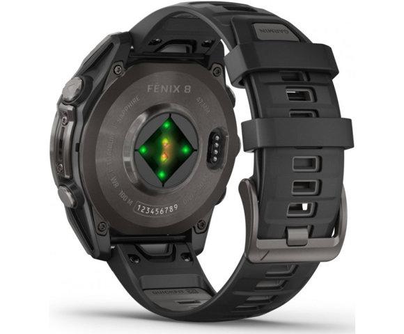 Garmin Fenix 8 47mm Sapphire Titanium Black smartwatch - slika 3