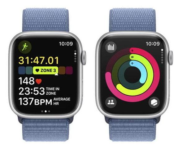 Apple Watch S9 GPS 45mm (Winter Blue Sport) - slika 3