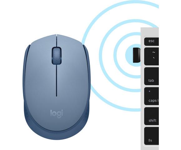 Logitech M171 Blue Gray miš - slika 4