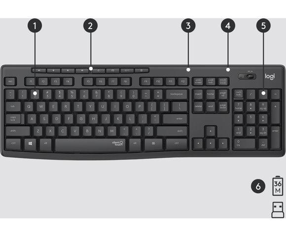 Logitech MK295 Silent Wireless Combo - slika 3