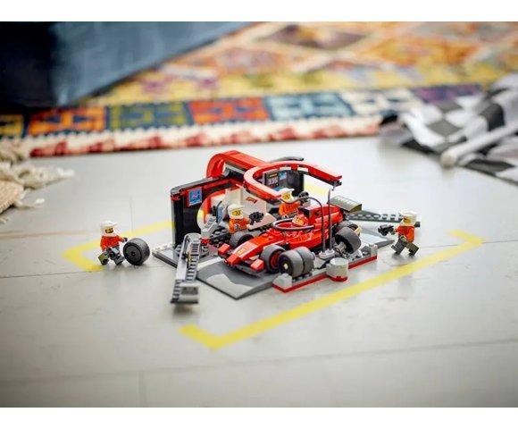 LEGO F1 Pit Stop & Pit Crew with Ferrari Car - slika 3