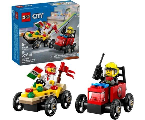 LEGO Pizza vs. Fire Truck Race Car Pack - slika 2