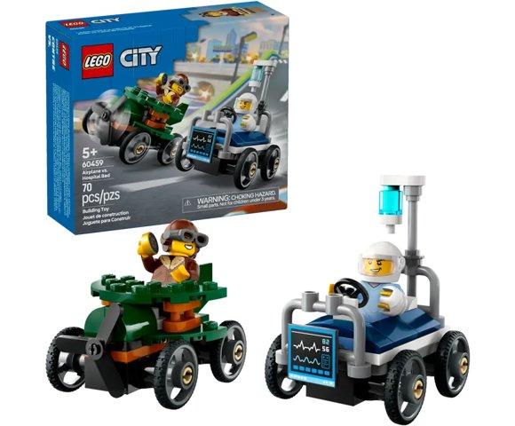 LEGO Airplane vs. Hospital Bed Race Car Pack - slika 2