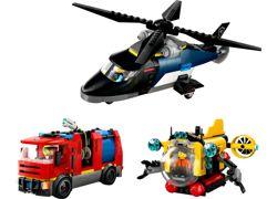 LEGO Helicopter, Fire Truck & Submarine Remix