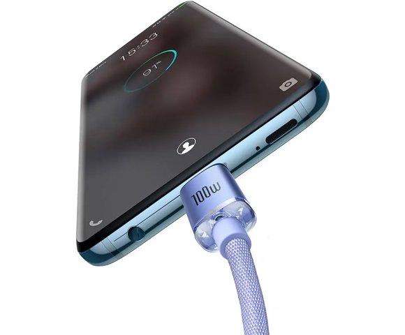 Baseus Crystal Shine USB-C 100W 2m kabl - slika 3
