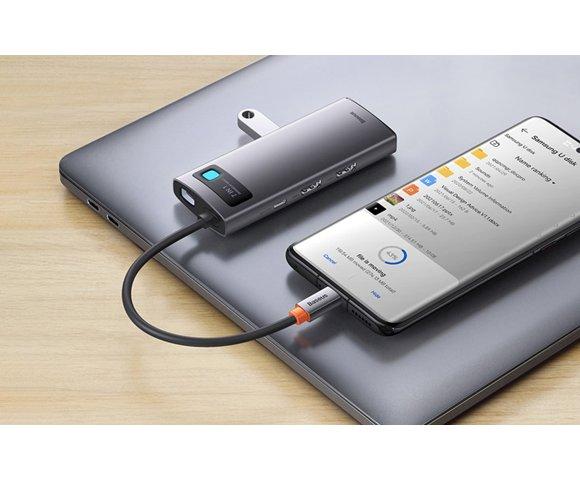 Baseus Metal Gleam 7-in-1 Type-C HUB - slika 9