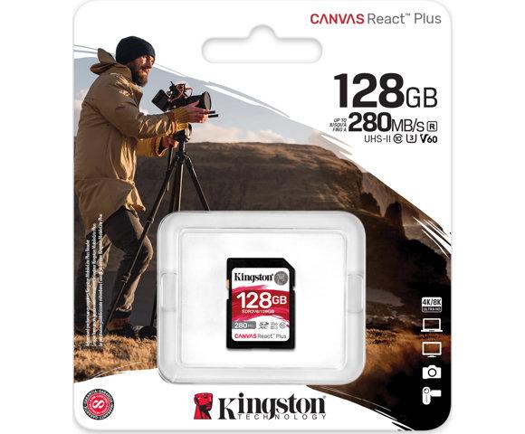 Kingston Canvas React Plus 128GB SDXC - slika 4