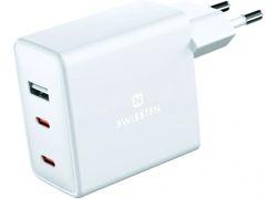 SWISSTEN GaN 70W 2xUSB-C 1xUSB