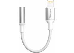 Swissten Textile Lightning / 3.5mm AUX 0,15 M White