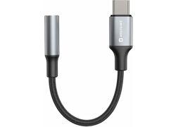 Swissten Textile USB-C / 3.5mm AUX 0,15 M Black