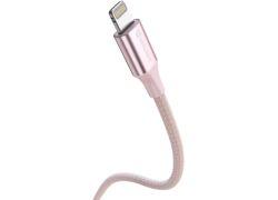 Swissten Textile II USB-C / Lightning 1.5m Pink