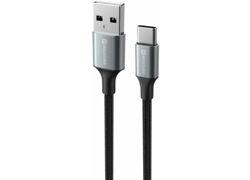 Swissten Textile II USB / USB-C 1.5m Black