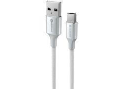 Swissten Textile II USB / USB-C 1.5m White