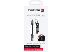 Swissten USB-A / Lightning 9.7cm Magnetic keychain