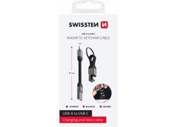 Swissten USB-A / USB-C 9.7cm Magnetic keychain 