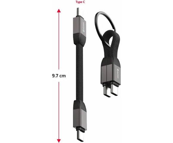 Swissten USB-C / USB-C 9.7cm Magnetic keychain - slika 3