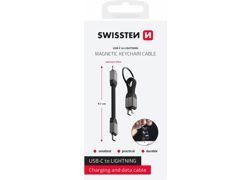 Swissten USB-C / Lightning 9.7cm Magnetic keychain