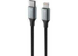 Swissten Textile II USB-C / Lightning 1.5m Black