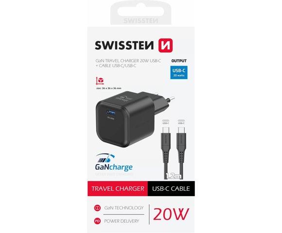 Swissten 1xUSB-C 20W Travel charger - slika 2