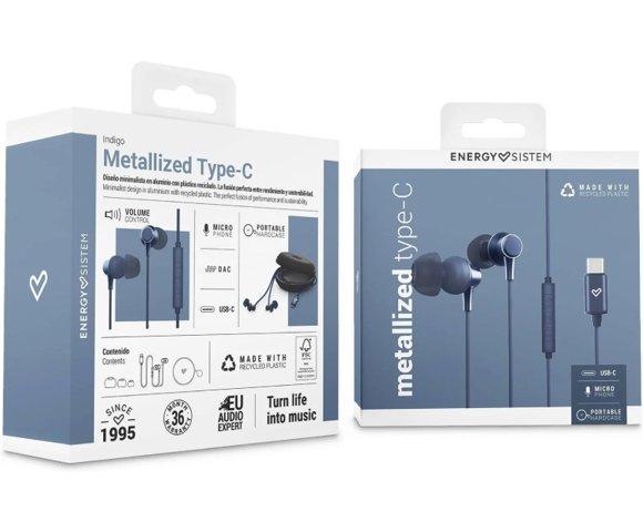 ENERGY SISTEM Metallized Type C Indigo slušalice - slika 6