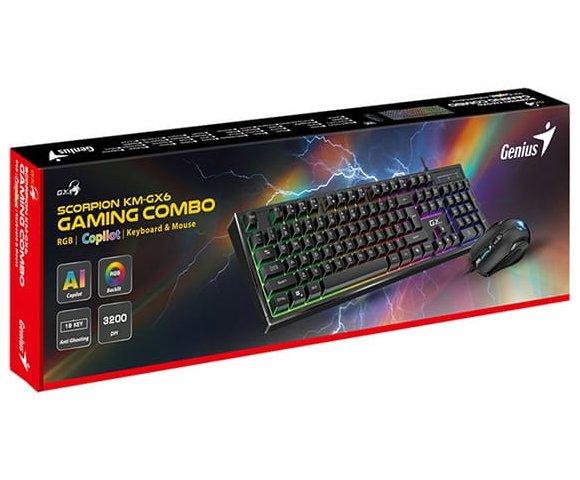 Genius SCORPION KM-GX6 Black combo - slika 4