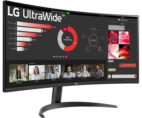 LG 34WR50QK-B Curved UltraWide QHD monitor - slika 3