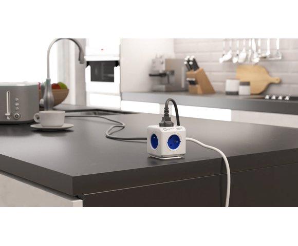 Allocacoc PowerCube Extended 1,5 m - blue - slika 3