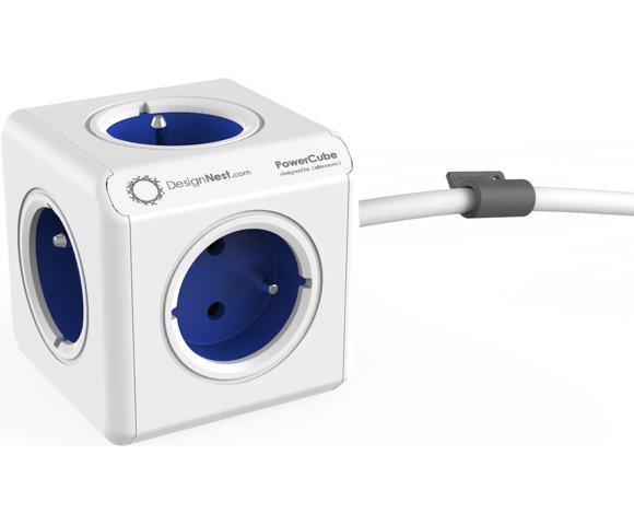 Allocacoc PowerCube Extended 1,5 m - blue - slika 2