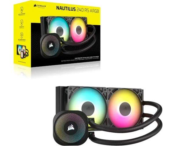 Corsair NAUTILUS 240 RS ARGB Black vodeno hlađenje - slika 2