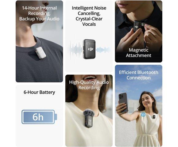 DJI Mic 2 Transmitter (Shadow Black) - slika 4