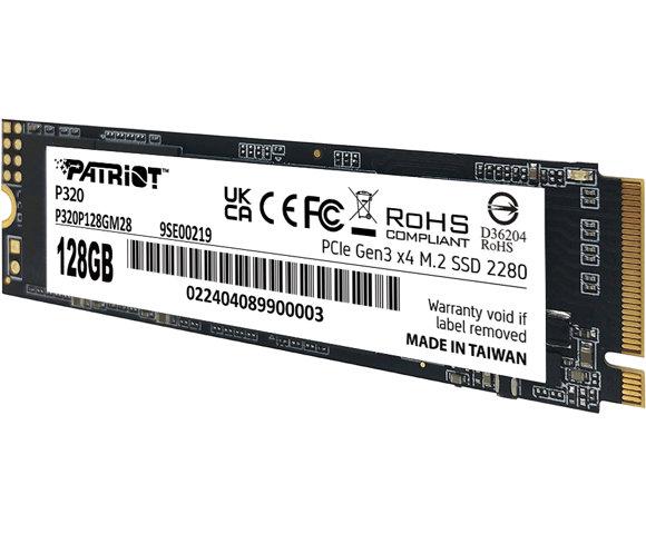 Patriot P320 128GB M.2 NVME SSD - slika 2