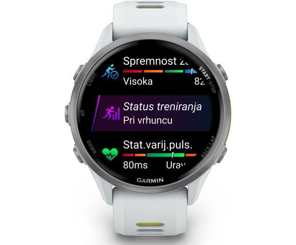 GARMIN Forerunner 970 White smartwatch - slika 5
