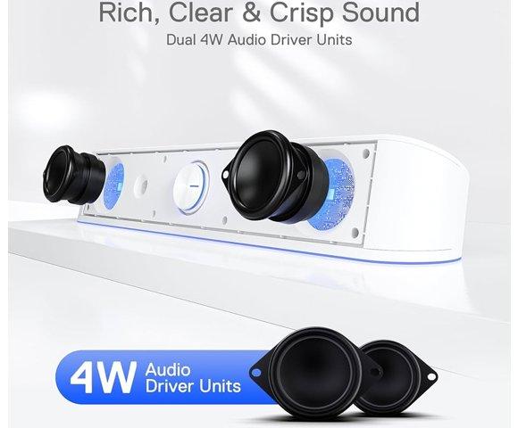 Redragon Adiemus GS560 White gaming soundbar - slika 3