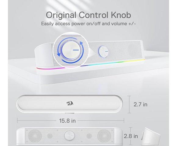 Redragon Adiemus GS560 White gaming soundbar - slika 6