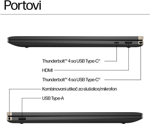 HP Spectre x360 16-aa0012nn A74SVEA laptop - slika 5