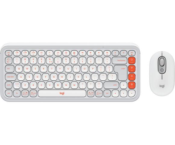 Logitech POP Icon Combo Off White / Orange - slika 4