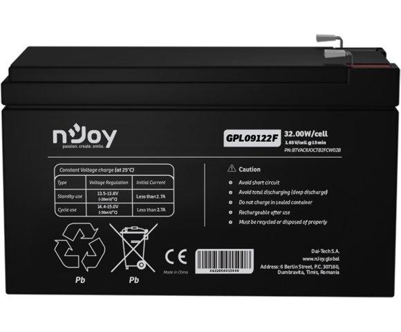 NJOY GPL09122F 12V 9Ah UPS baterija - slika 3