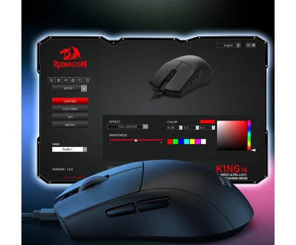 REDRAGON K1NG M724 (1K Hz) Black - slika 7