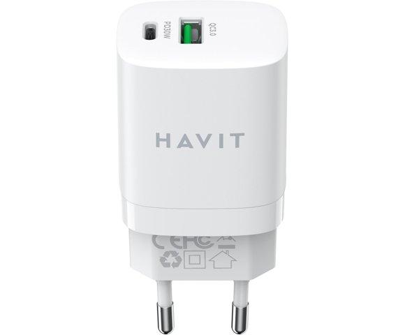 HAVIT UC30 EU USB-A USB-C punjač (Bijela) - slika 5