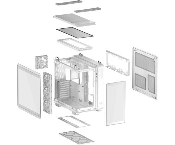 ASUS TUF GAMING GT502 Horizon ARGB White kućište - slika 2