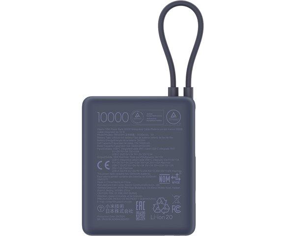 Xiaomi 33W Power Bank 10000 (Integrated Cable) Ice Blue - slika 3