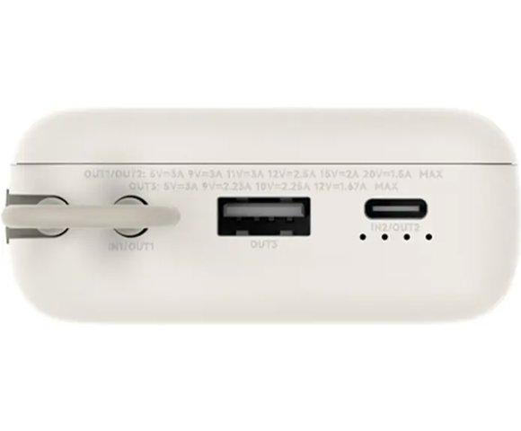 XIAOMI 33W Power Bank 20000mAh (Integrated Cable) Tan - slika 2