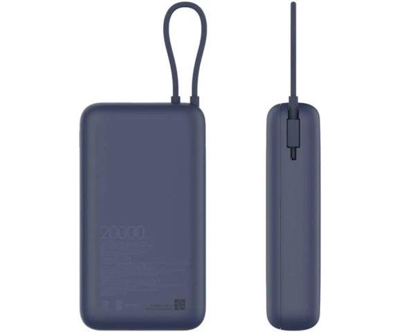 Xiaomi 33W Power Bank 20000mAh (Integrated Cable) Blue - slika 3