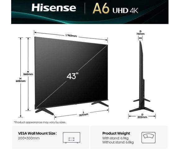 HISENSE 43A6Q - slika 2