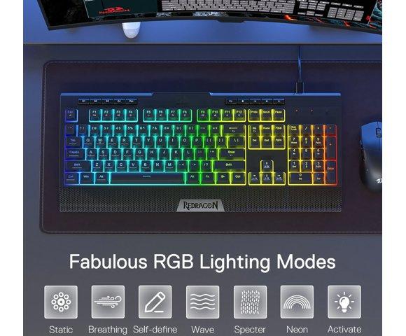 REDRAGON Shiva Lite K525 Black - slika 4