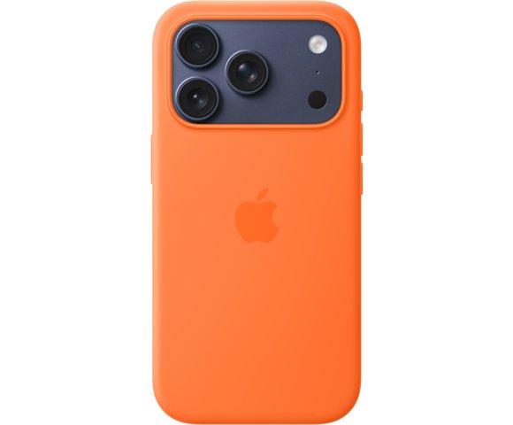 Apple iPhone 17 Pro Silicone Case with MagSafe – Orange - slika 3