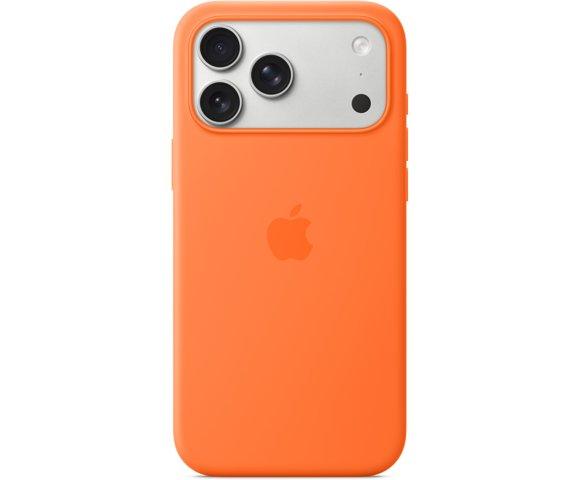 Apple iPhone 17 Pro Max Silicone Case with MagSafe – Orange - slika 2