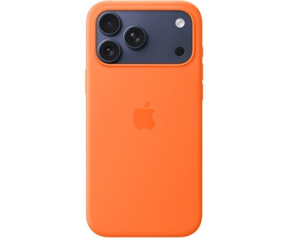 Apple iPhone 17 Pro Max Silicone Case with MagSafe – Orange - slika 3